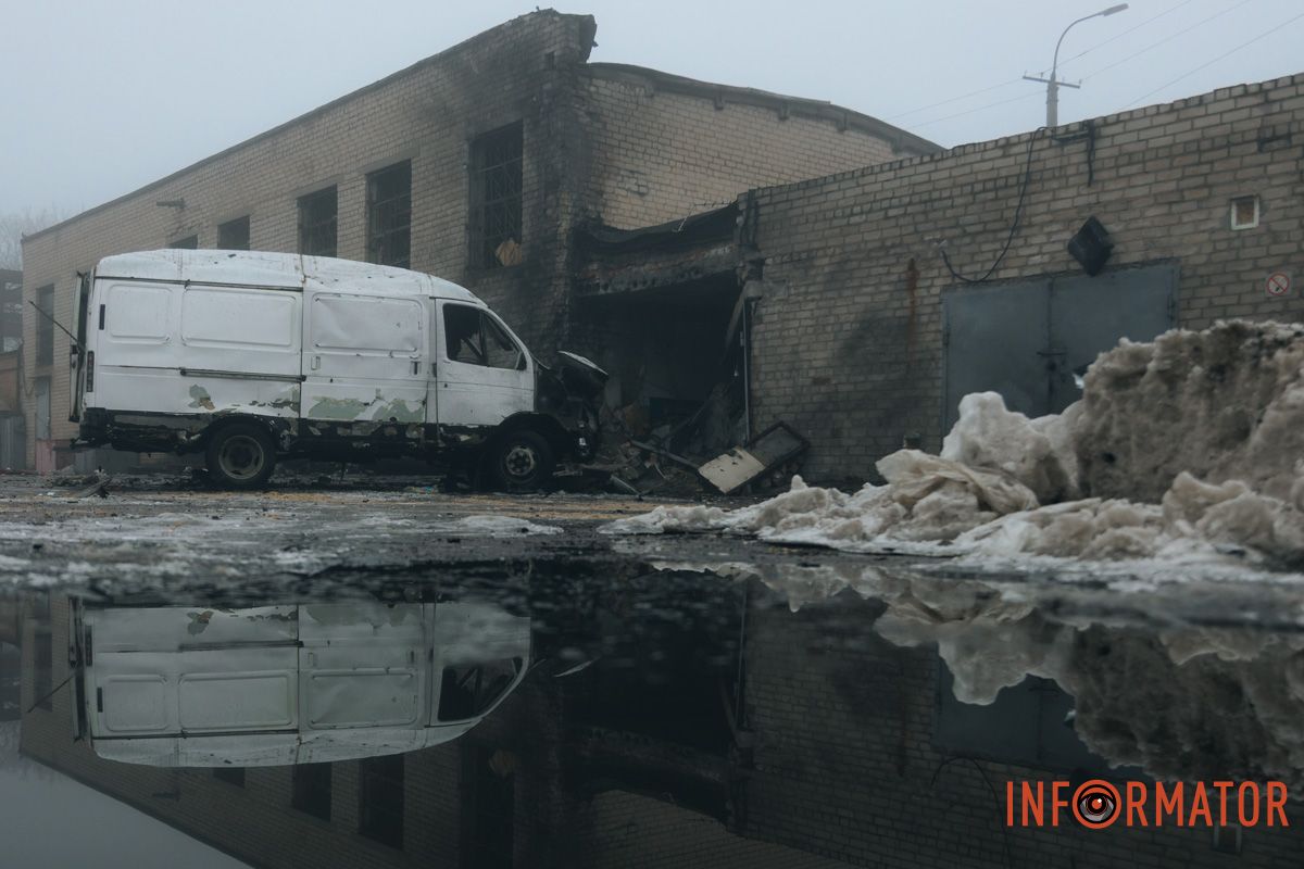 Общий вид разрушенной местности