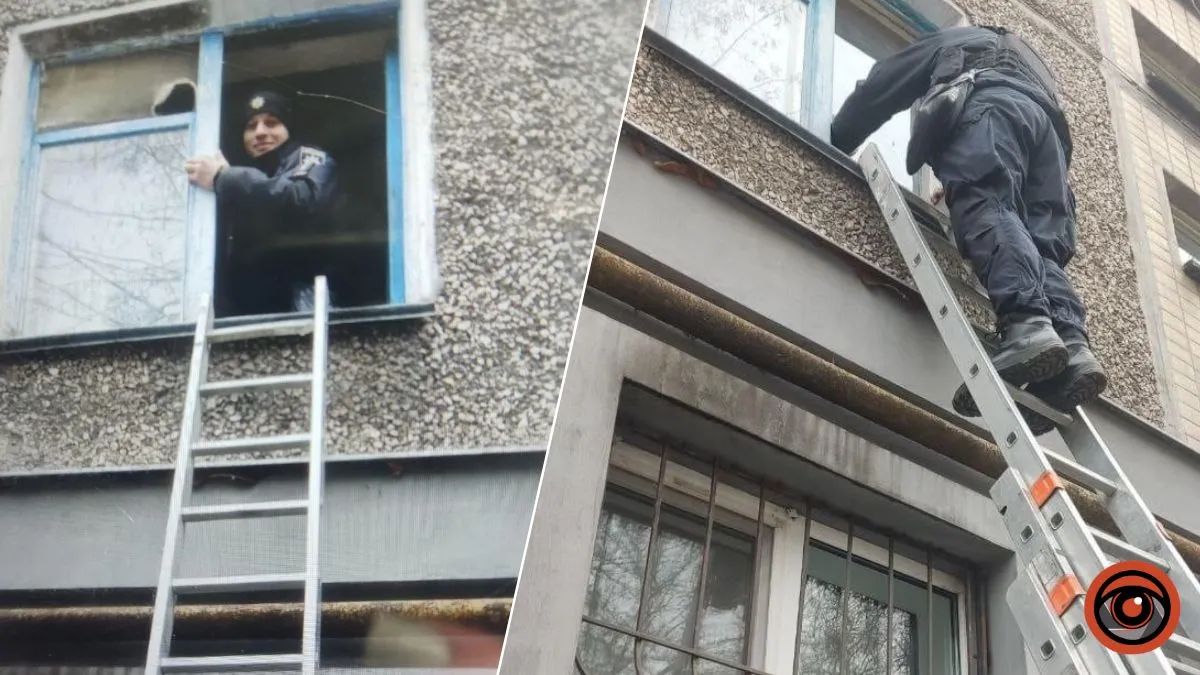 Крики почули сусіди: у Кам’янському поліцейські крізь вікно рятували 92-річну жінку, яка впала і не могла підвестися у власній квартирі