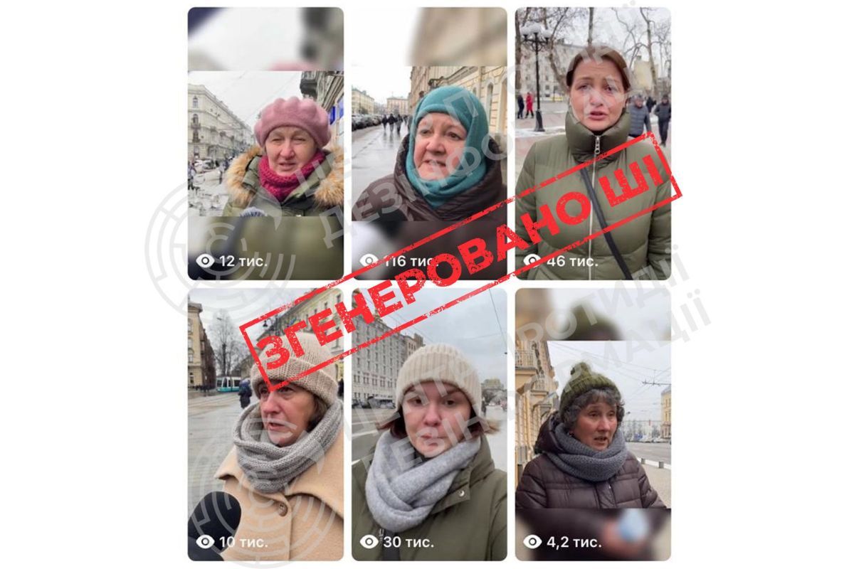 Відео, згенерованих штучним інтелектом (ШІ), у яких просувають наратив про «мир будь-якою ціною» Відео, згенерованих штучним інтелектом (ШІ), у яких просувають наратив про «мир будь-якою ціною»