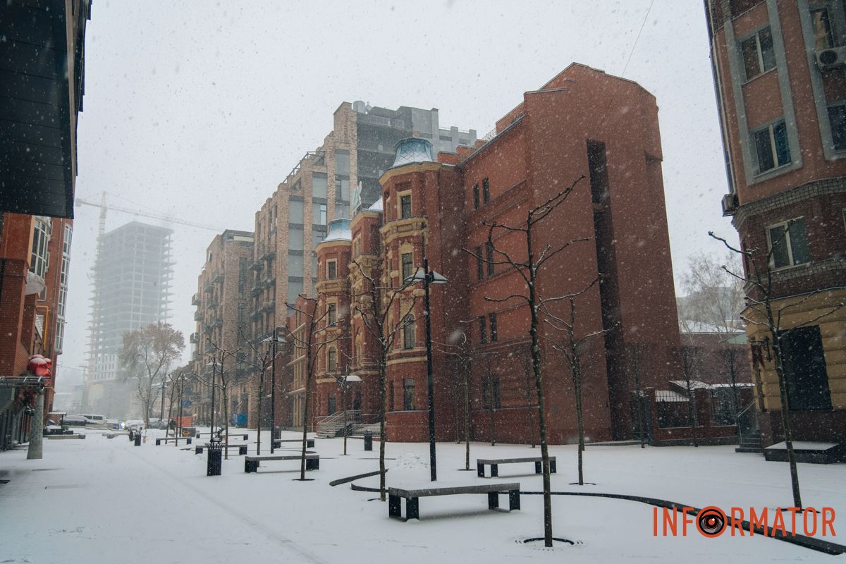 Снігопад змінив вигляд міста