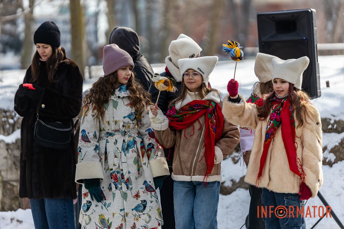 В Днепре в парке Шевченко проводили зиму 1