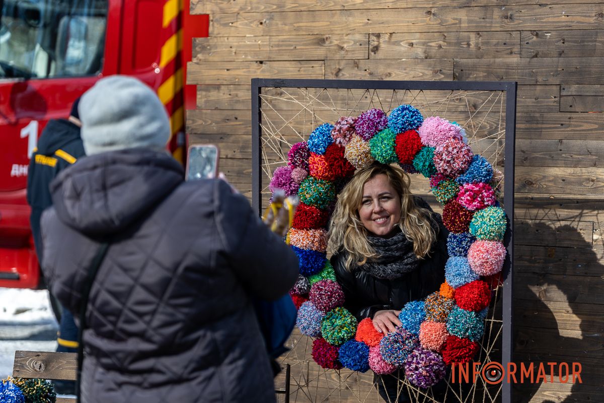 В Днепре в парке Шевченко проводили зиму 4