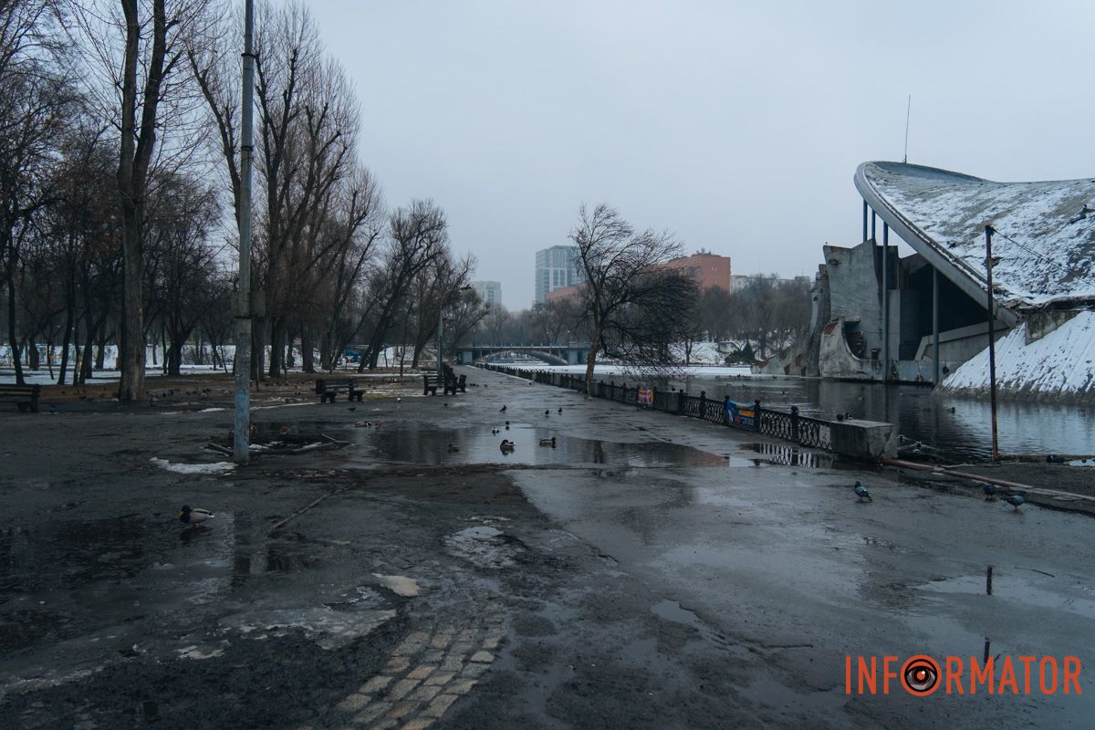 Залишки затоплення біля амфітеатру