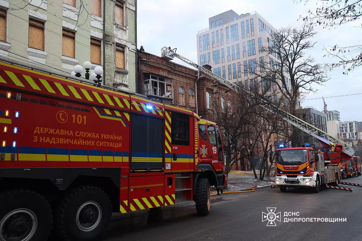 У неділю, 1 березня, у Дніпрі на вулиці Шевченко сталася пожежа У неділю, 1 березня, у Дніпрі на вулиці Шевченко сталася пожежа