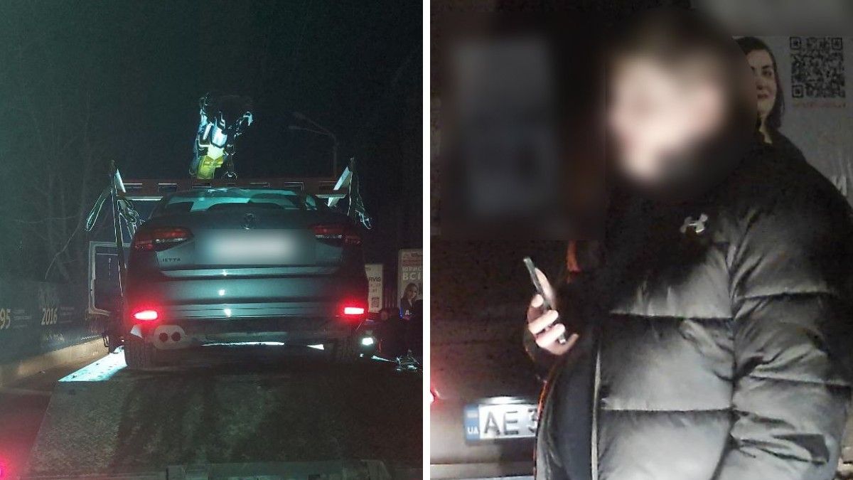 У Дніпрі на Яворницького п'яний водій Volkswagen порушив ПДР та двічі намагався дати хабаря патрульним