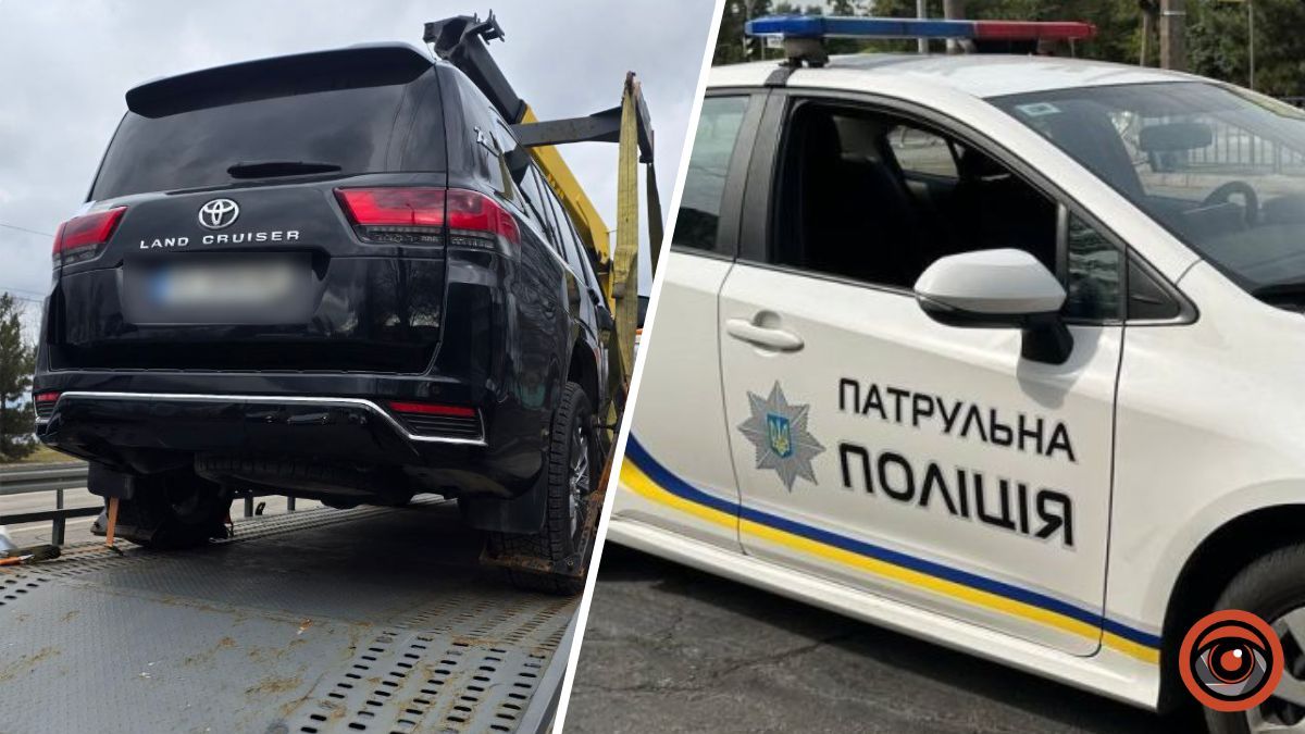 В Днепре на Набережной Заводской четыре экипажа полиции проводили задержание водителя Toyota: что говорят правоохранители и почему он пытался скрыться