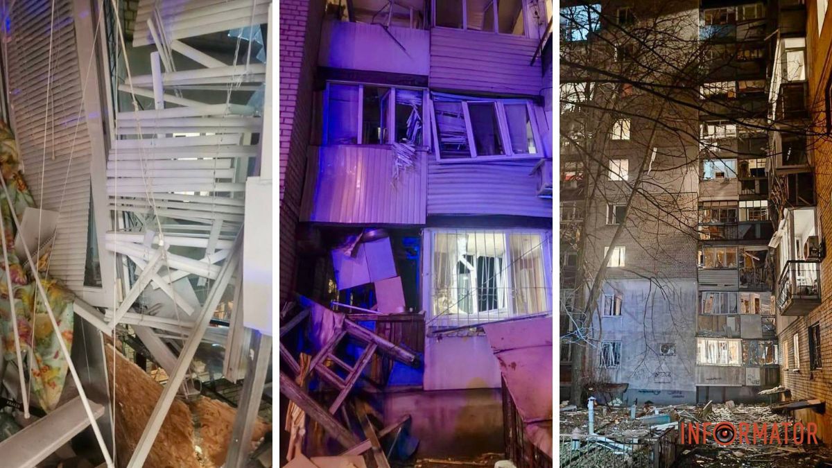 Постраждалих вже 10: у Дніпрі через удари дронів пошкоджені не менше 8 багатоповерхівок
