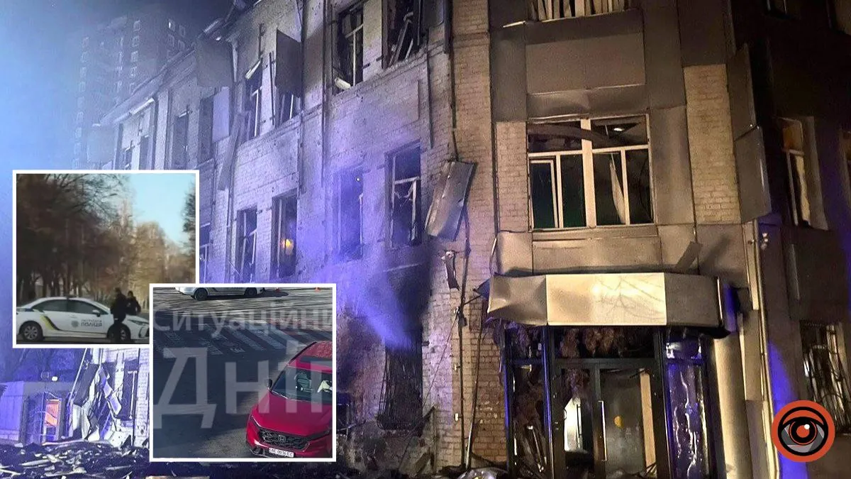 Через нічну ворожу атаку у центрі Дніпра перекрили вулицю