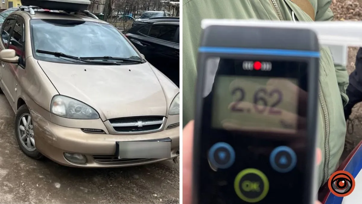 В 13 раз превысил «норму»: в Днепре пьяный водитель Chevrolet совершил ДТП и скрылся