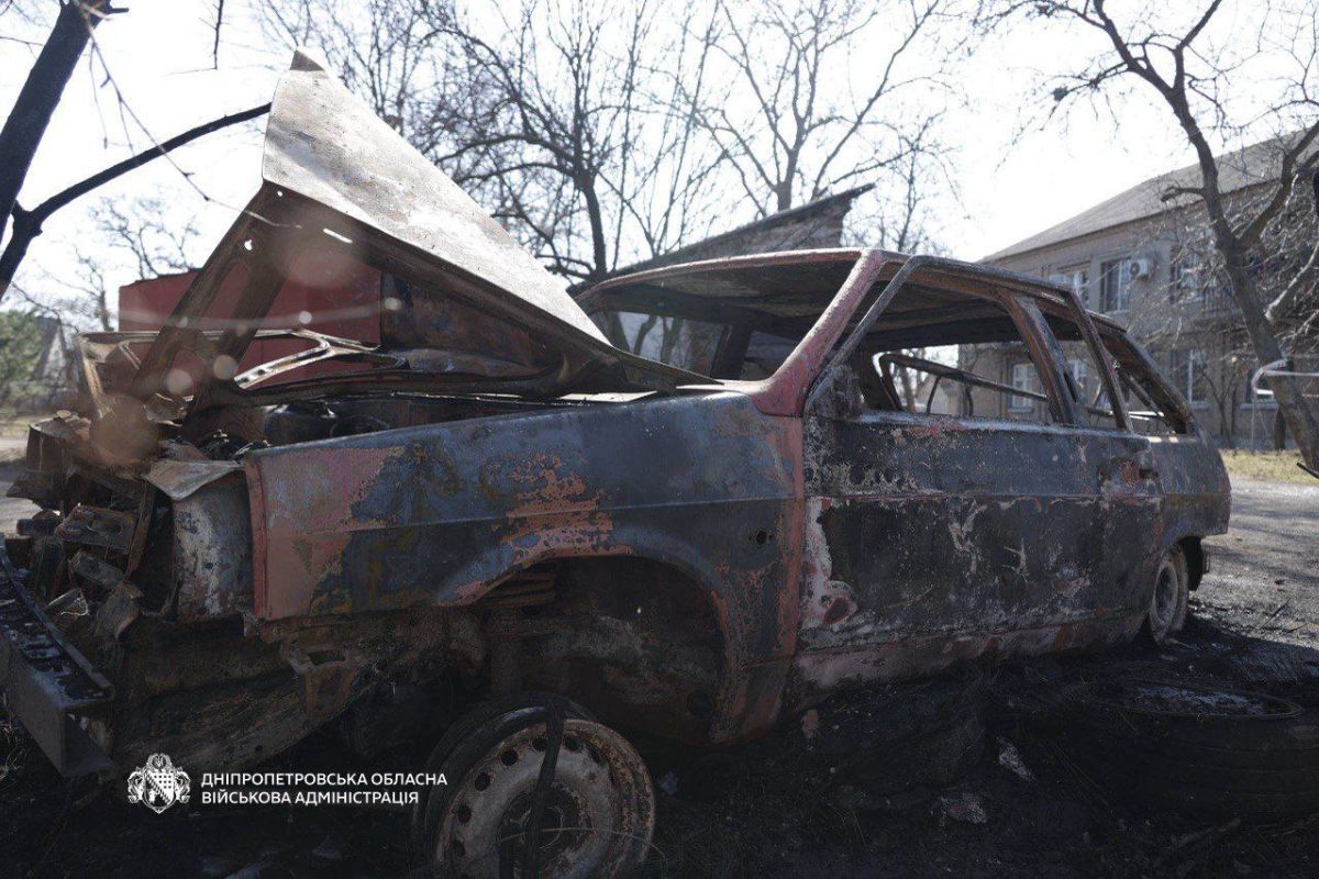 Один з дронів впав просто в житловому секторі Один з дронів впав просто в житловому секторі