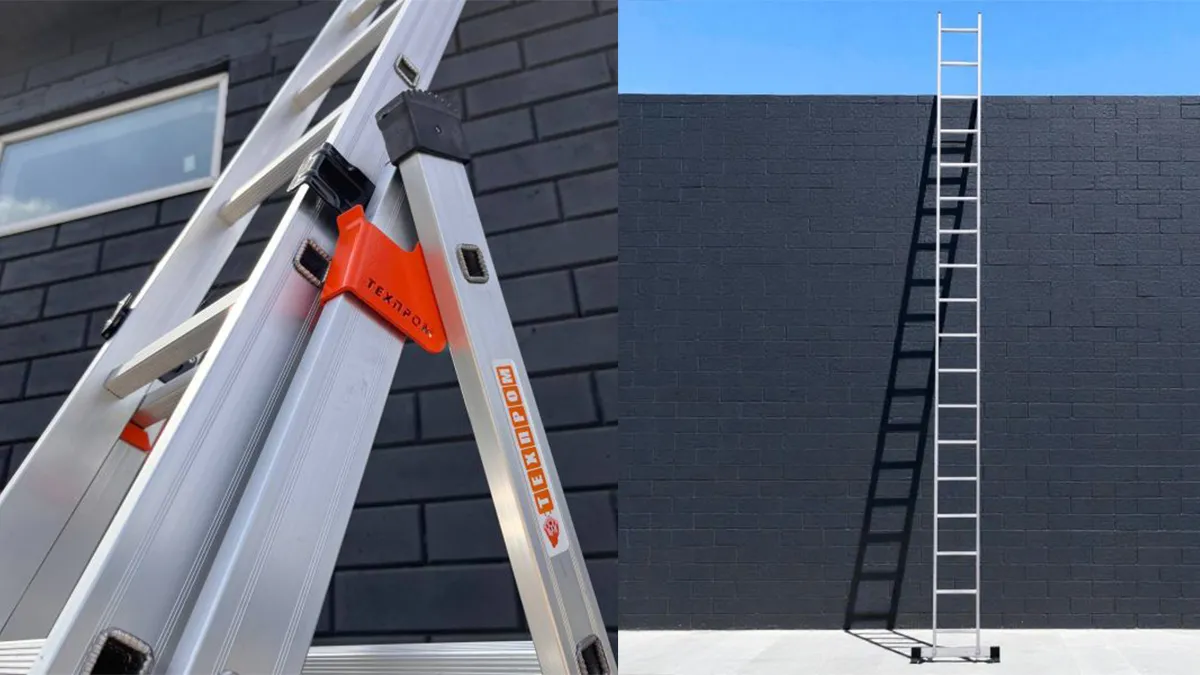 Надійне обладнання для висотних робіт – драбини від «Техпром»