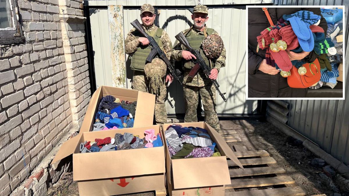 “В’язальний батальйон” у Дніпрі цієї зими поставив новий рекорд з кількості відправлених воїнам ЗСУ шкарпеток