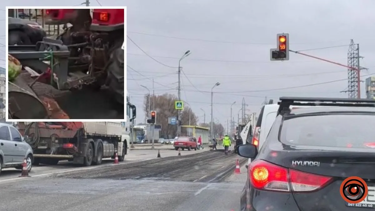 У Дніпрі на Кайдацькому мосту утворився великий затор