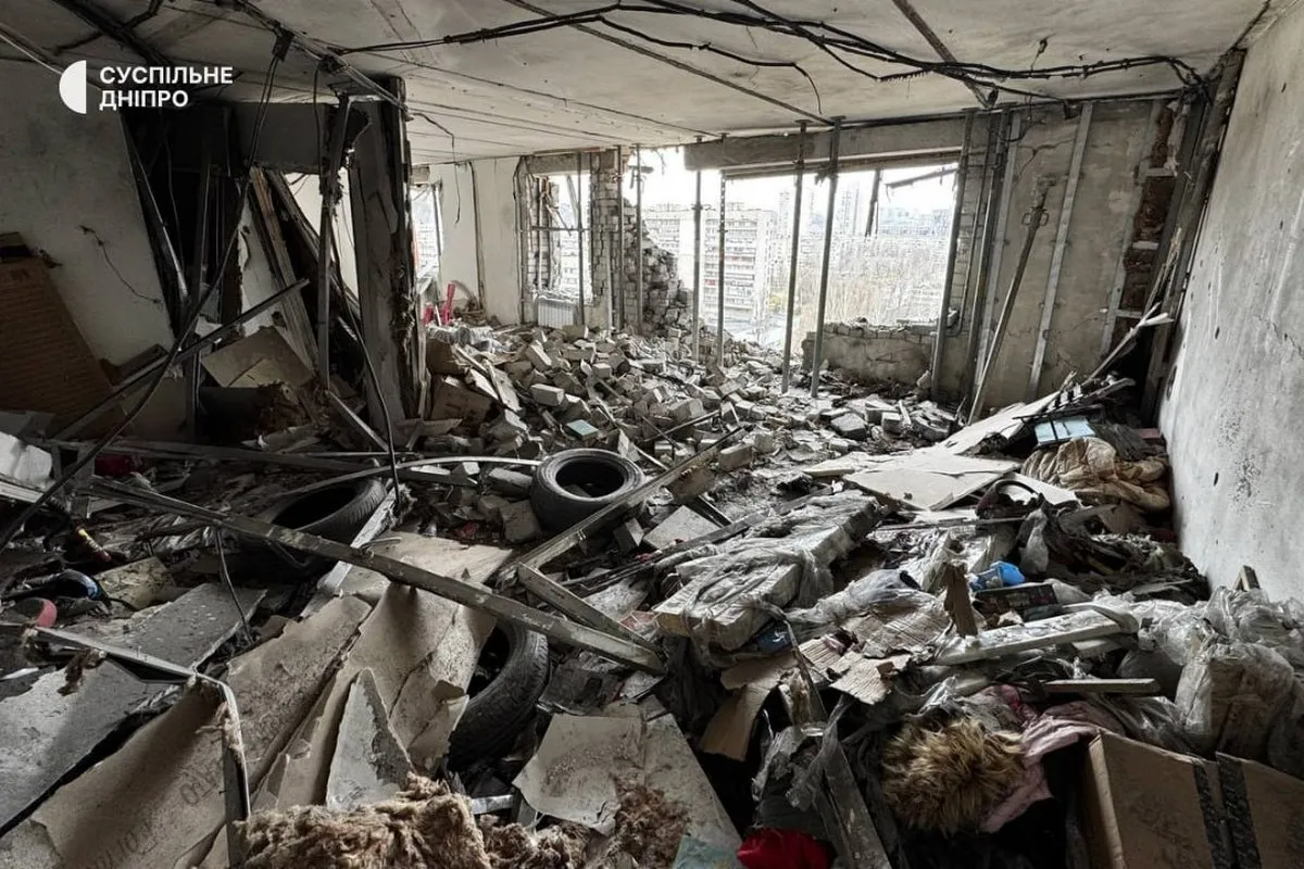 Так виглядає квартира, в яку влучив ворожий дрон