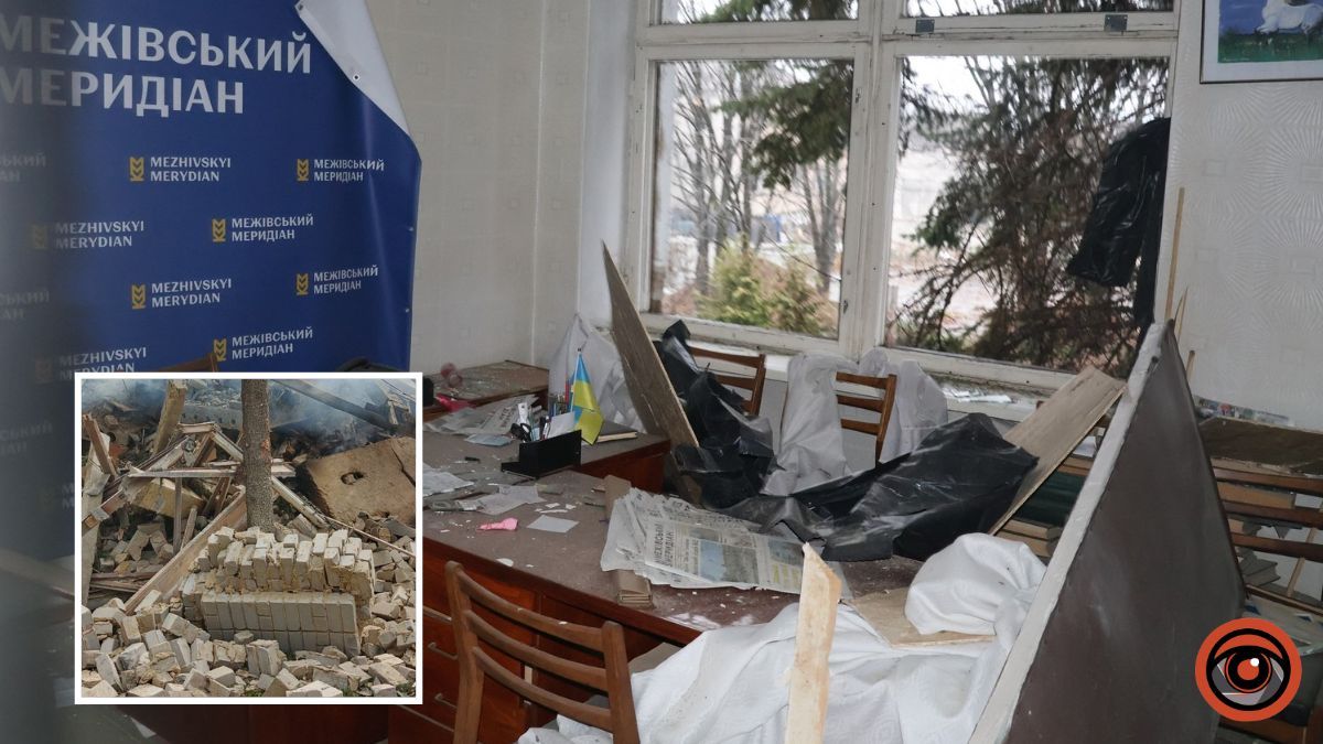 Ворожа авіабомба знищила редакцію газети «Межівський меридіан» у Дніпропетровській області
