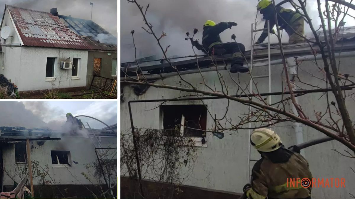 У Дніпрі на Миколи Хвильового горів одноповерховий будинок