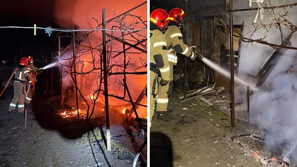 У Синельниковому горіла господарча споруда