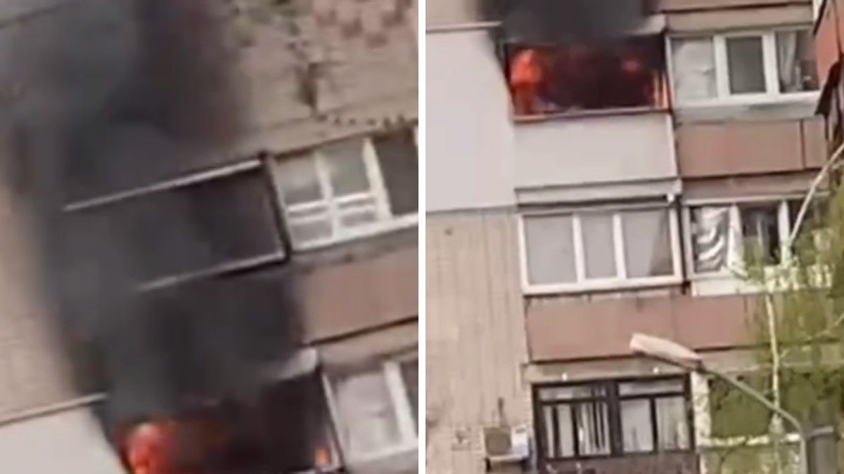 У Дніпрі на Яскравій горів балкон в багатоповерхівці