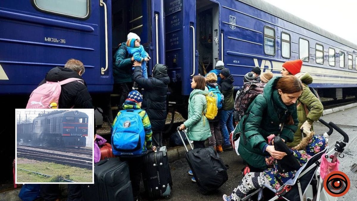 Довелося евакуювати приміський потяг: ворог вдарив біля локомотива в Дніпропетровській області