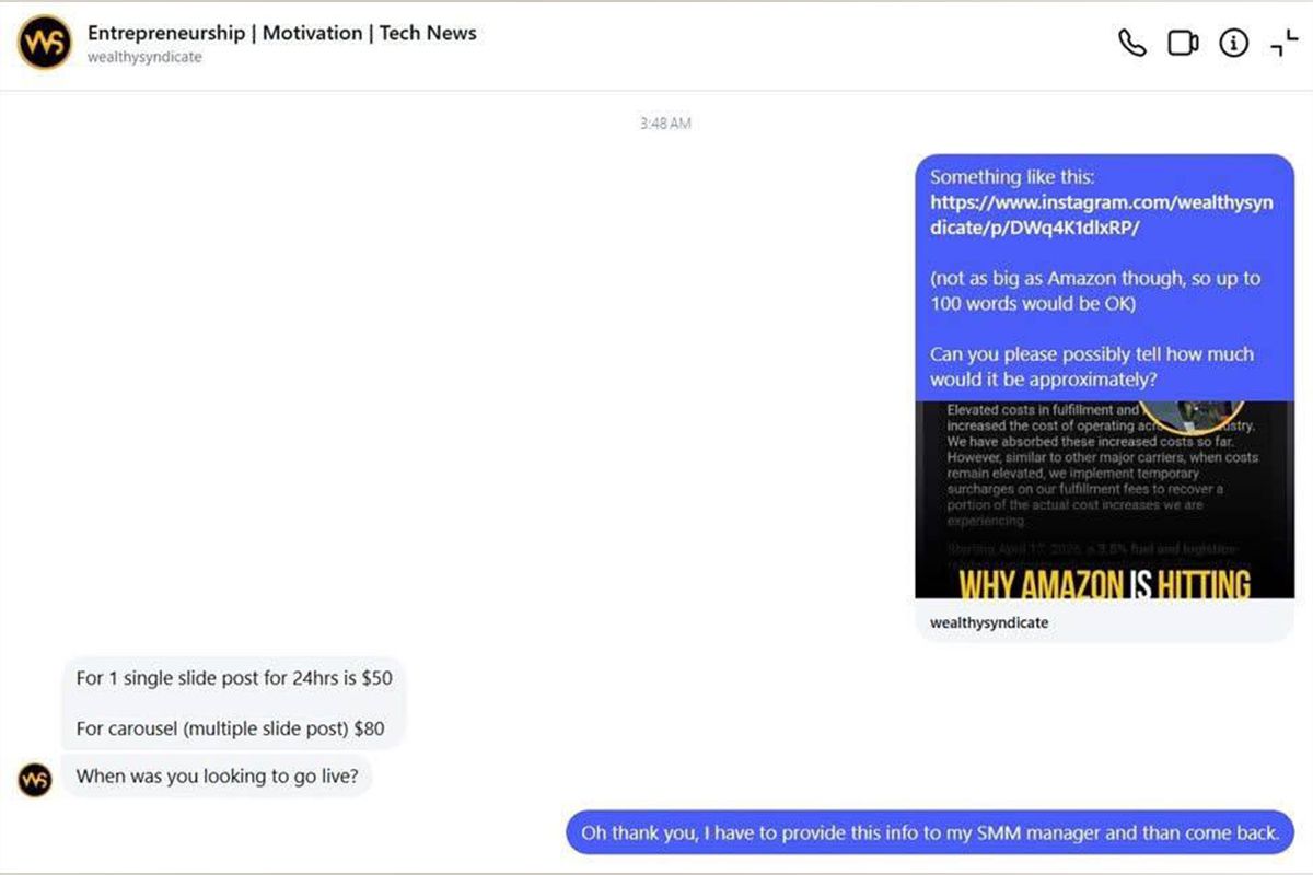 Instagram-сторінка виявилася платним інструментом китайської пропаганди