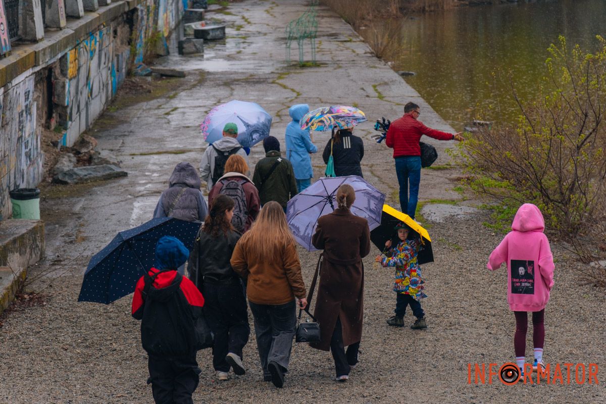 Захід провели на Січеславській набережній, у районі закладу «Поплавок»