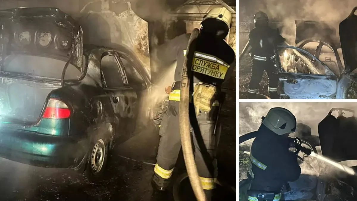 У Дніпрі у Соледарському провулку горів Daewoo Lanos