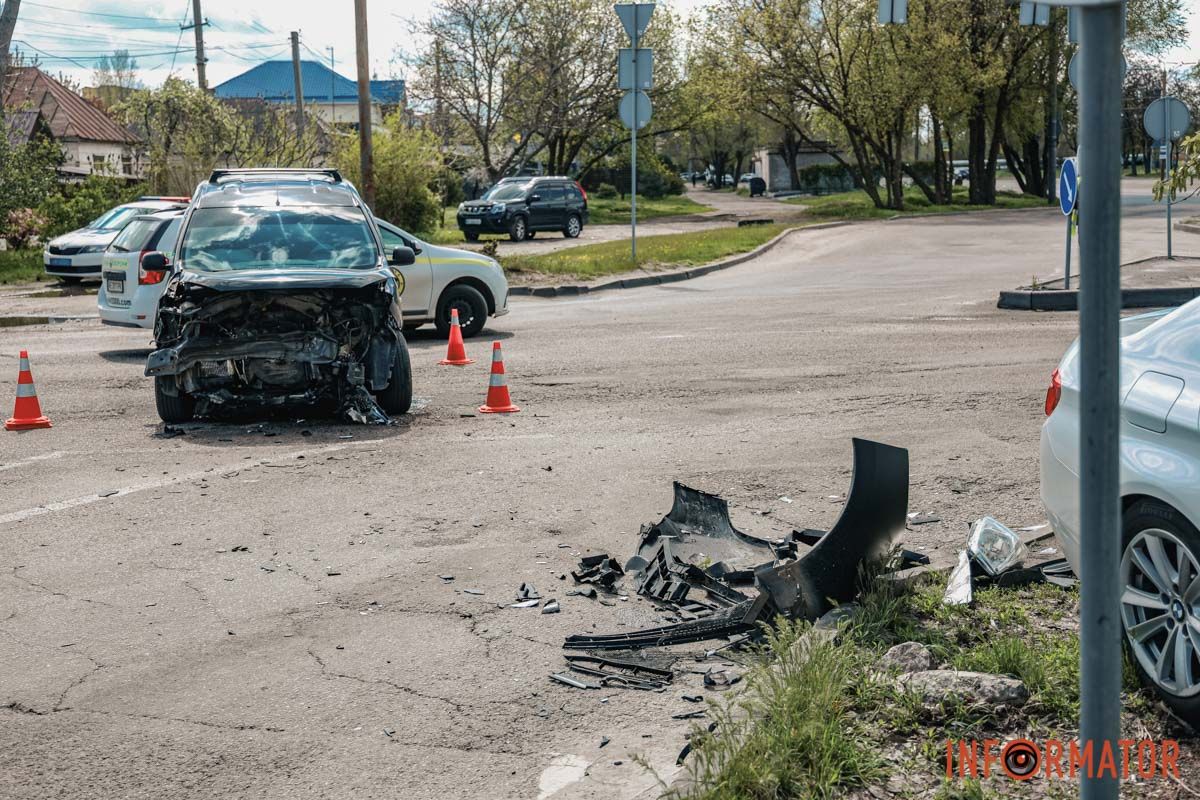 Приходится объезжать место аварии