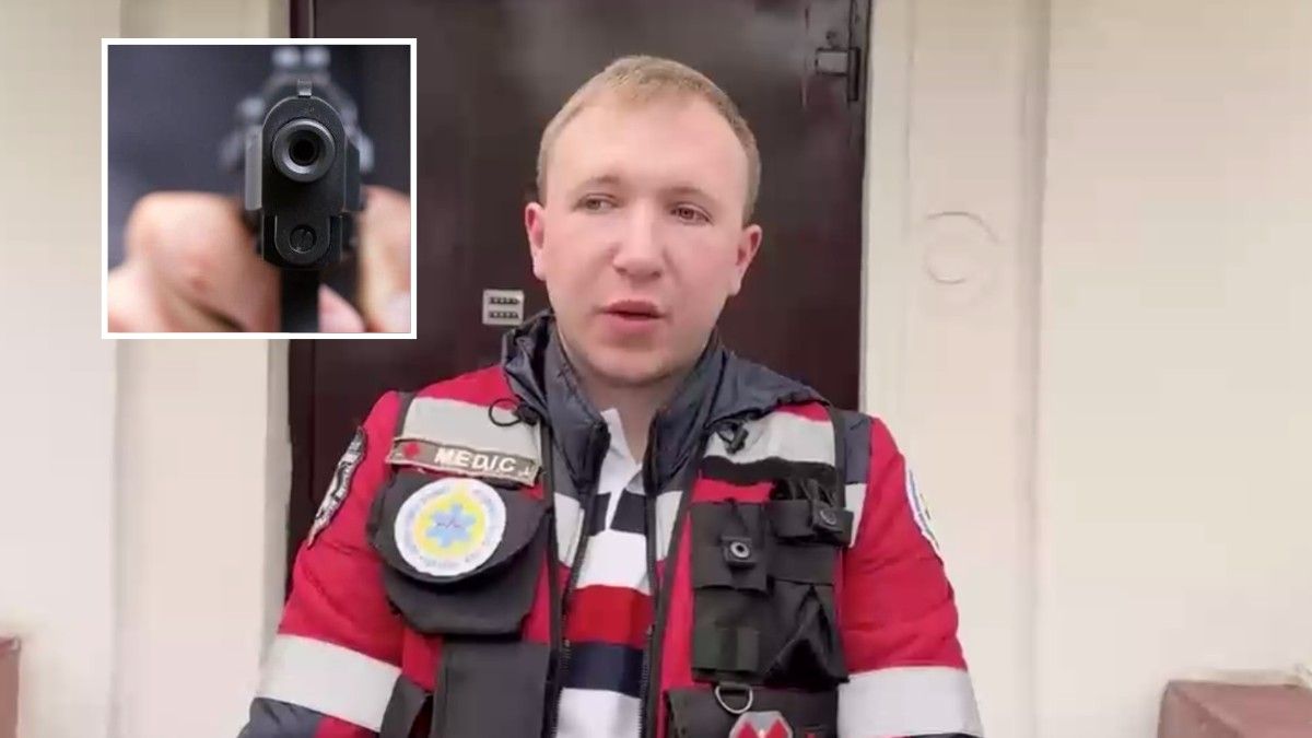 Погрожував напасти на людей з ножем та стріляв у парамедика: з'явилося відео конфлікту у Дніпрі