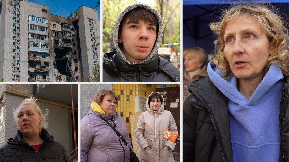 “Не дай Боже комусь це пережити”: що розповіли мешканці багатоповерхового будинку у Дніпрі, в який влучив дрон 23 квітня