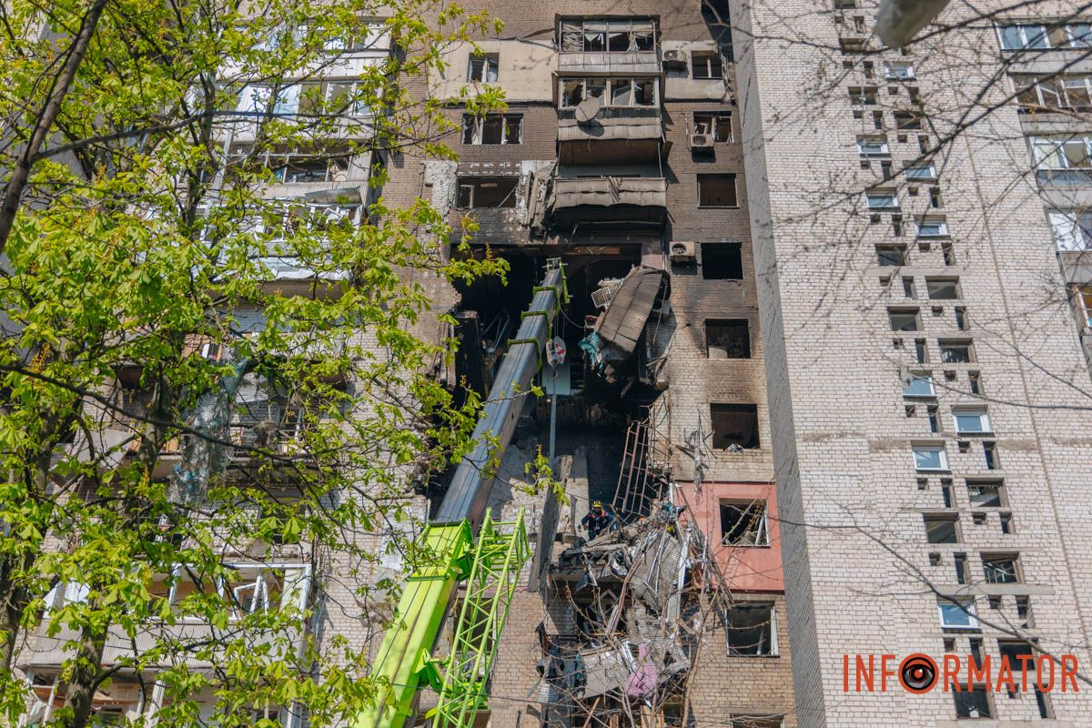 Як виглядає частина будинку, куди влучив "Шахед"