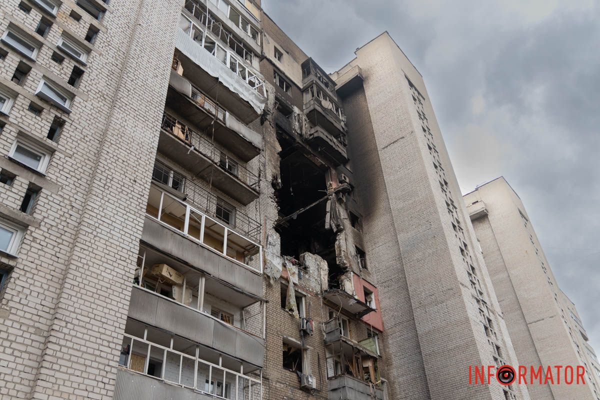 Були знищені квартири з шостого по дев’ятий поверх
