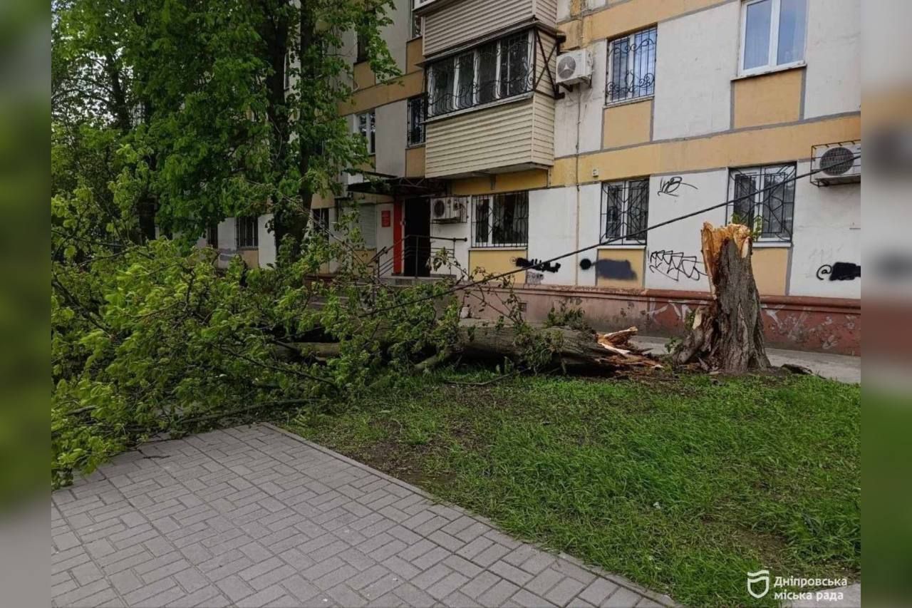 У Дніпрі тривають роботи з ліквідації наслідків буревію