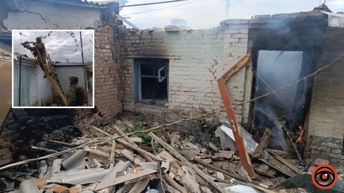 Ворог атакував два райони Дніпропетровської області понад 20 разів: пошкоджені приватні будинки, виникла пожежа