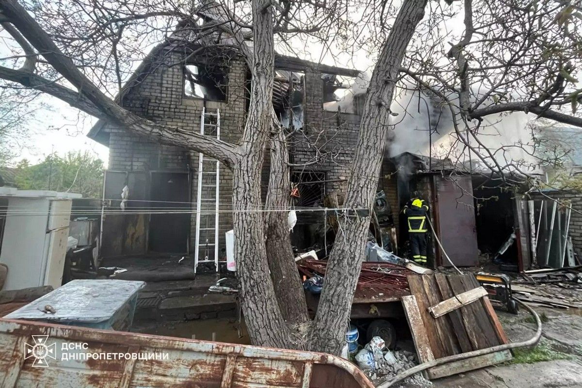 В Днепре произошел пожар на улице Передовой