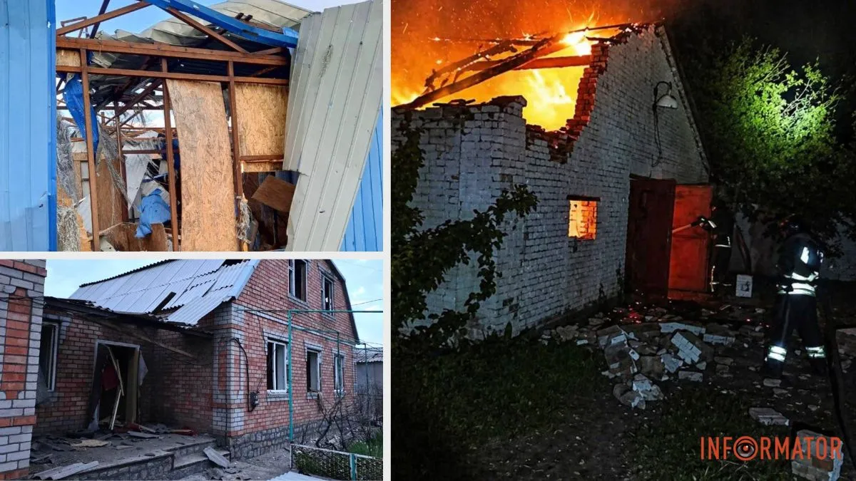 Пошкоджені приватні будинки, АЗС та інфраструктура: росіяни били дронами по Нікопольському району