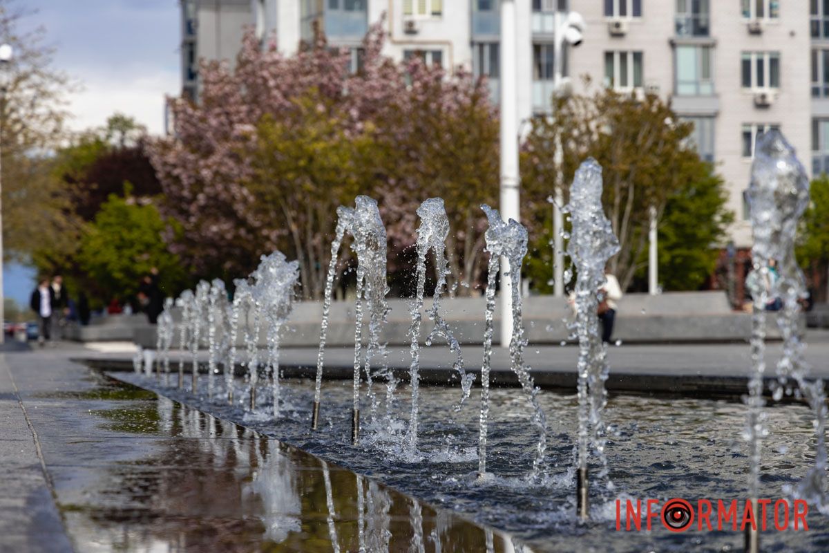 Фонтаны в Днепре уже работают, но есть нюанс: список локаций 108