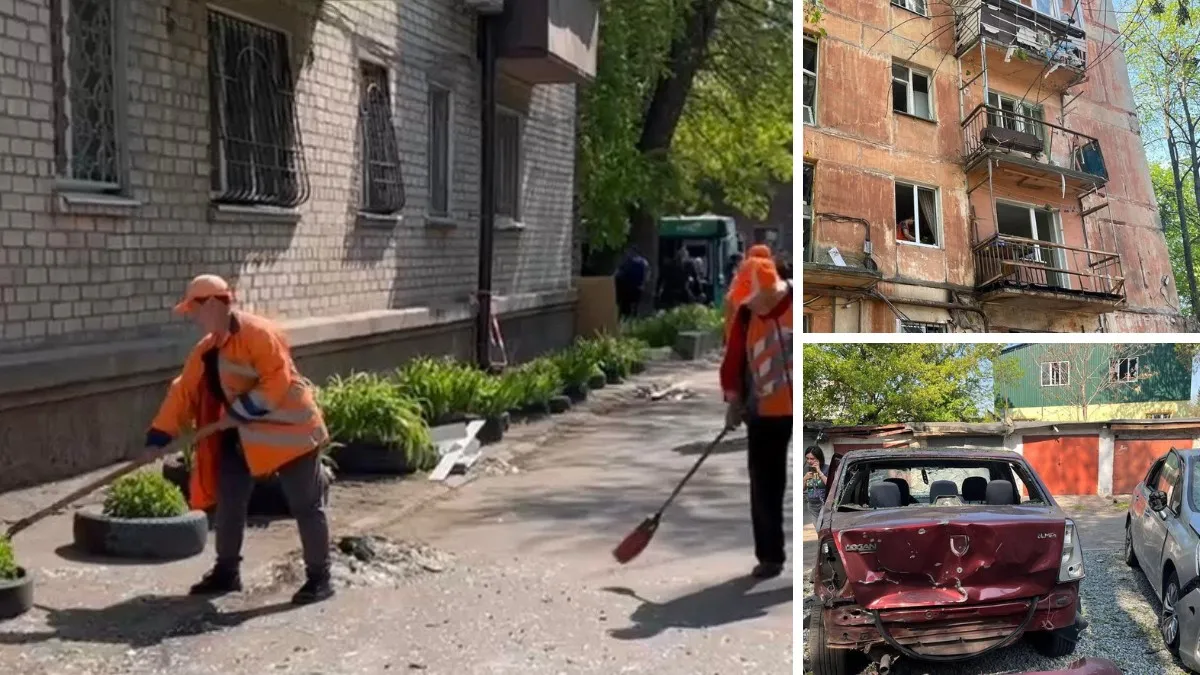 У Дніпрі в результаті ворожої атаки пошкоджень зазнали три будинки: куди мешканцям звертатись за допомогою