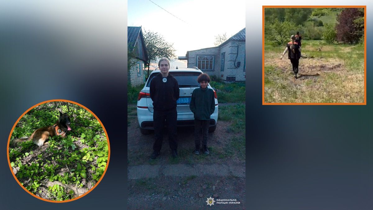 Переховувався в посадці: у Дніпропетровській області кінологи допомогли розшукати 12-річного хлопця