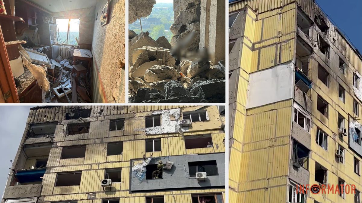 “Дуже сильний був вибух”: у Павлограді російський безпілотник влучив у багатоповерхівку, є поранені