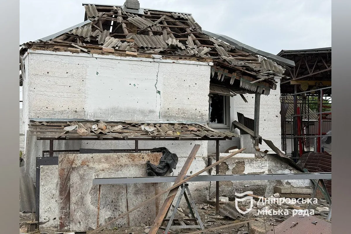 Після удару у Новокодацькому районі пошкоджені житлові будинки