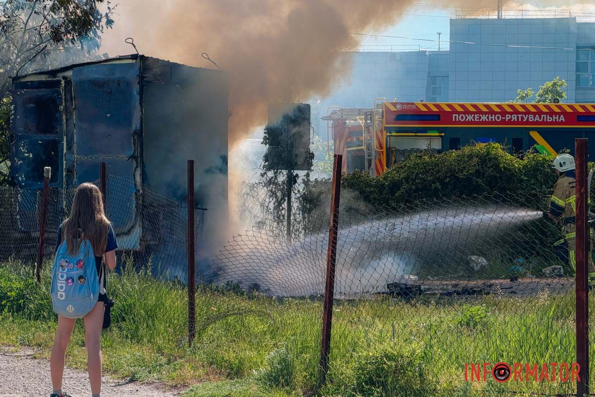 У п’ятницю, 22 травня, у Дніпрі на вулиці Патріотичній сталась пожежа