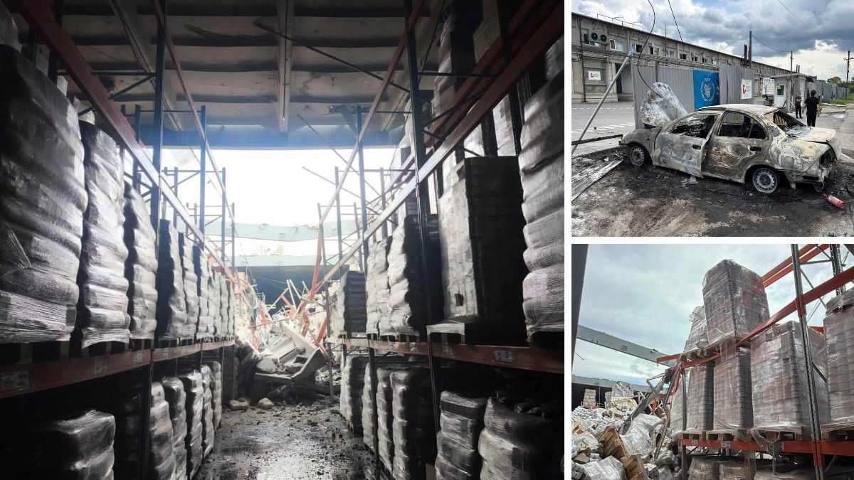 Зберігалось продовольство на 130 тисяч людей: росіяни вдарили "Іскандером" по складу ООН у Дніпрі