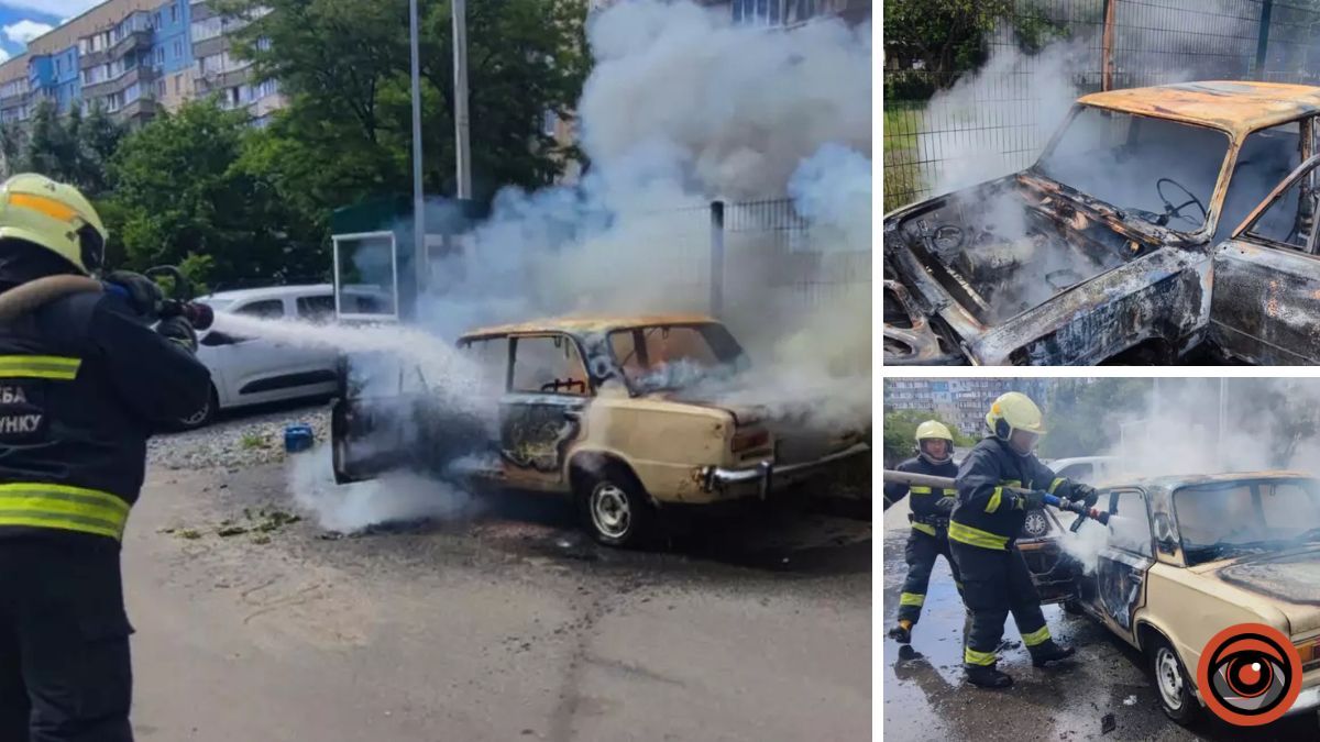 У Дніпрі на Гідропарковій спалахнув ВАЗ