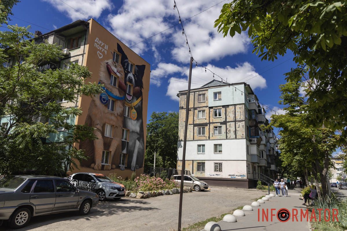У Дніпрі завершили перший мурал із серії про домашніх улюбленців: як він виглядає 5