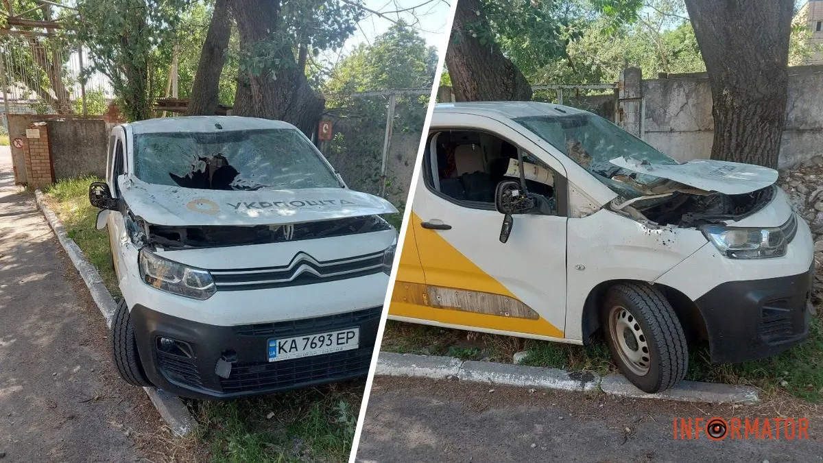 У Нікополі росіяни вдарили по машині “Укрпошти”: водій отримав поранення