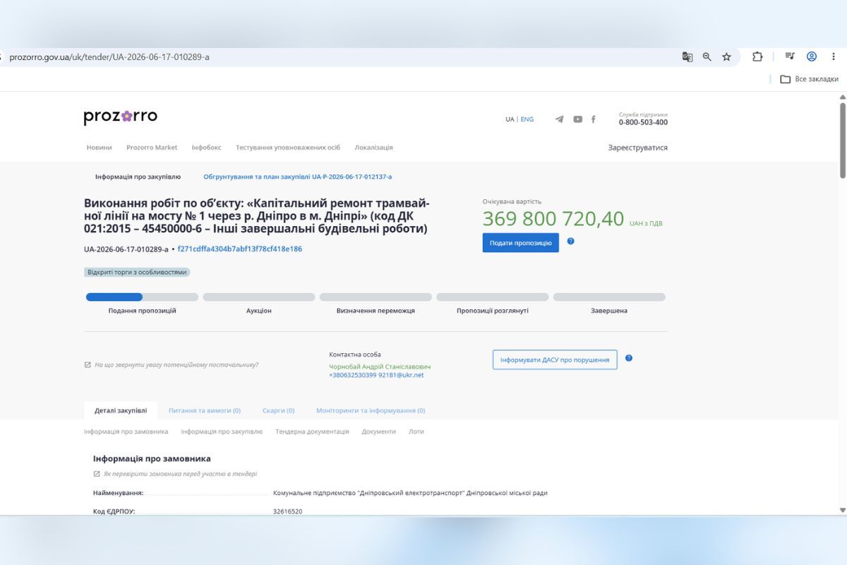 Новий тендер на ремонт Старого мосту 