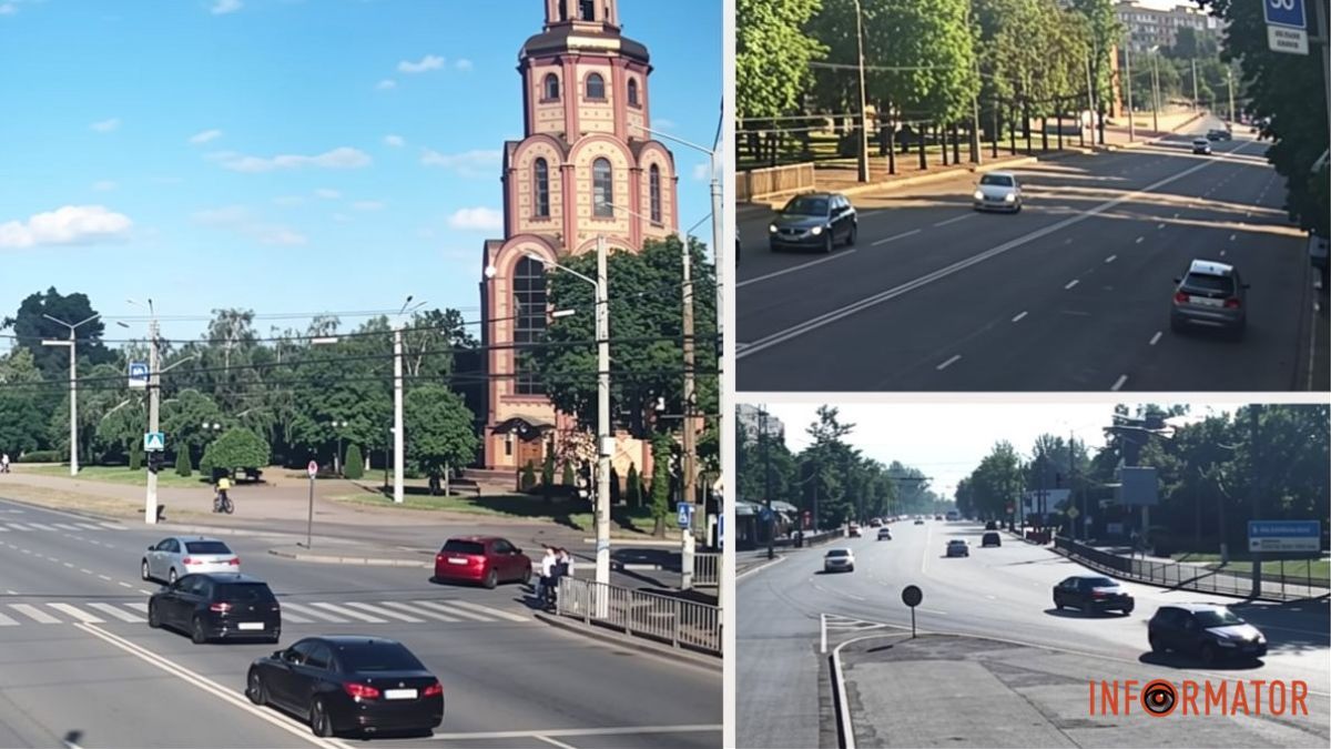 У Кривому Розі вуличні перегони закінчились масштабною автотрощею з пожежею: момент події