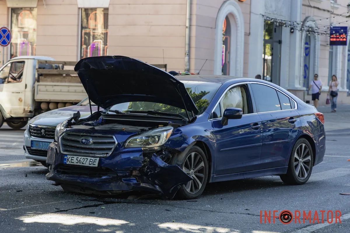 Повреждения машины Subaru