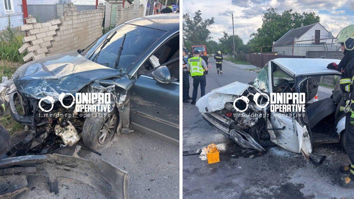 26 июня на улице Моторной в Днепре произошла авария