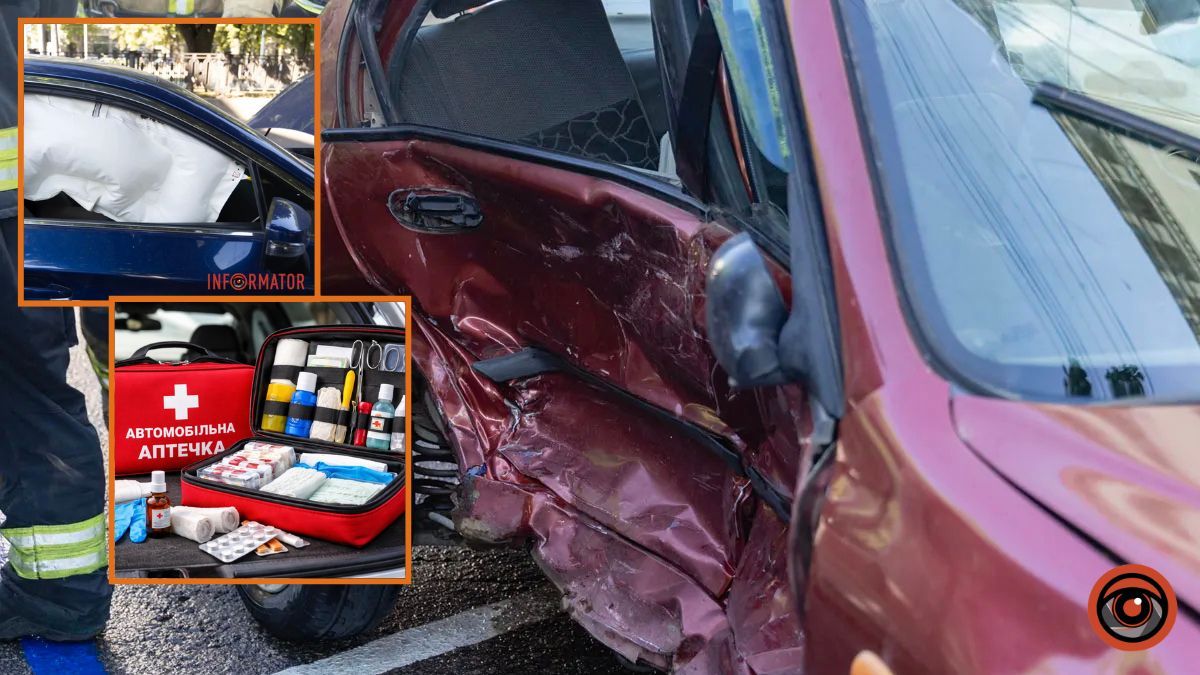 Дніпропетровська область – серед лідерів за кількістю ДТП: що має бути в аптечці водія